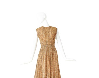 1950s Dress • 50s Day Dress • Marigold • Medium M