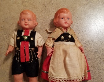 Schoberl & Becker celluloid dolls 1923-1960s