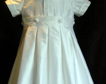 Detachable romper / gown in pure silk with celtic design