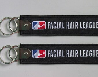 Facial Hair League Keychain