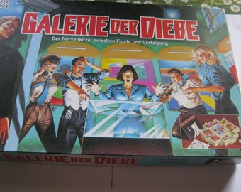 Vintage Gesellschaftsspiel,Galerie der Diebe,Würfelspiel,Deutschland um 1980,sehr guter Zustand/Parker