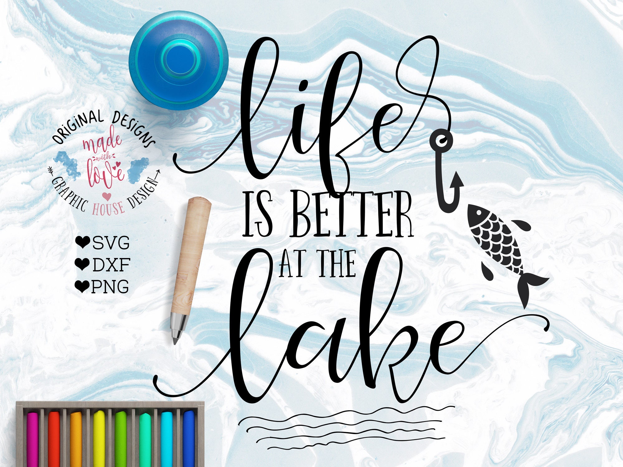 lake svg fishing svg Life is better at the lake svg