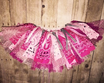 Cowgirl Birthday Tutu - Western - Rodeo - First Birthday Tutu - Infant Toddler Girls
