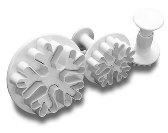 Snowflake Fondant Plunger Christmas Frozen Baking Cake