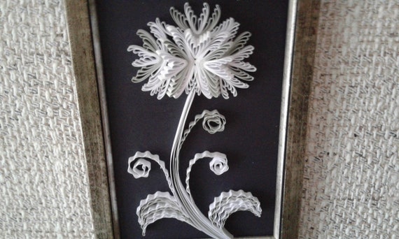 Black and white abstract quilling art wall art picture Black and white abstract quilling art wall art picture