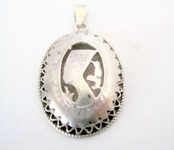 Nefertiti Pendant, 800 Silver Pendant, Egyptian Revival, European Jewelry