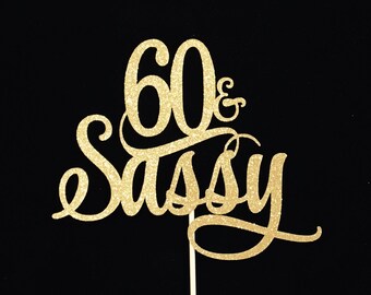 Download 60th Birthday Cake Topper Happy 60th Cake Topper 60th