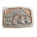 Cork and tin Christmas crib magnet, crib nativity set magnet, natural cork and tin nativity set magnet 7cm x 5cm