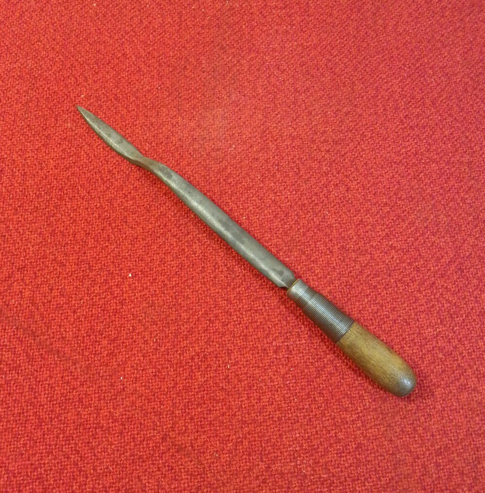 Antique Horse Hoof Trimming Tool Vintage File Wood Handle Hand