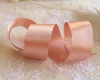 Rose Gold Lux Satin Ribbon Double Sided Luxurious Quality Satin Weddings, Invitations, Sashes Crafts, Apparel, Headbands By the Yard