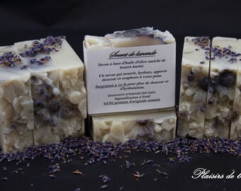 Lavender SOAP and silk tussah - 100% natural - handmade