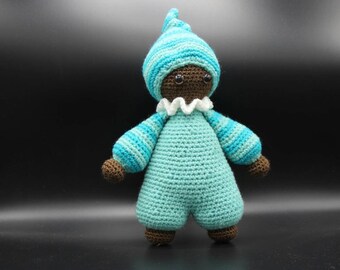 Crocheted by Mu One Too - the doll brown sugar Brown
