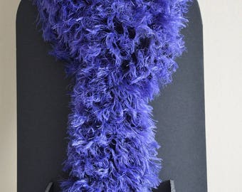 Scarf "frou-frou" purplish blue