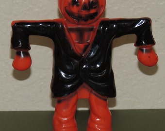 1950s Hard Plastic Halloween Candy Container