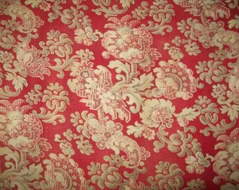 A vintage fabric floral late 19 th
