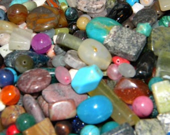 NEW 6/oz PREMIUM 6-20mm RANDOM pick of Natural Stones, Semi Precious, Gemstones, Loose lot of Beads