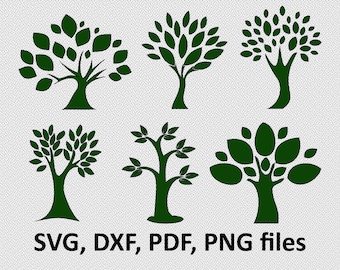 Tree svg - Tree vector - Tree clipart - Tree bundle - Tree digital clipart for Design or more,file download svg, png, dxf, pdf
