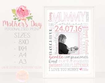 Mother's Day DIGITAL Gift, First Mother's Day, Mother's Print, Mum prints