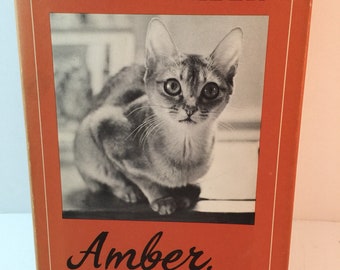 Vintage Book-Amber, A Very Personal Cat by Gladys Taber-1970-1st Edition hardcover-1970s Nonfiction-Cats