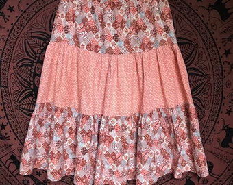 Pretty Pink Picnic Skirt SIZE LARGE