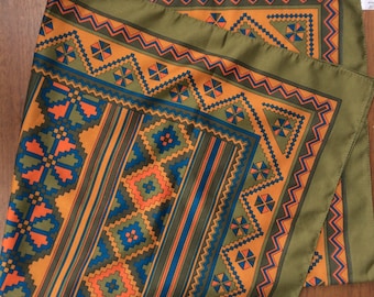 Italian geometric scarf
