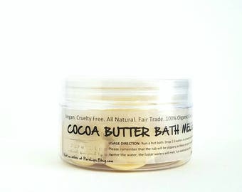 24 Bath Melts - All Natural Bath Melts - Pure Organic Cocoa Butter Bath Melts - Creamy Chocolate Aroma with Skin Hydrating Quality
