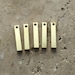 Brass Bar 1/4" Stamping Blanks - Jewelry Making Blanks - Pet Tags - Tumbled Blanks - Brass Shapes - Deburred