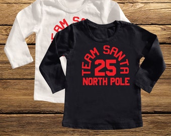 Team Santa, Boys Christmas shirt, Hipster boys, Boys Holiday shirt, funny Holiday tee, Boys Holiday, Santa tshirt, Santa boys, Santa tshirt