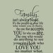 Family isn't always blood, Bedroom wall decal, Bible verse decal, Marriage wall decal, Home quote decal