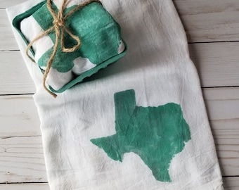 Texas ~ Flour Sack ~Kitchen Towel ~ Tea Towel