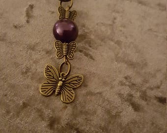 Butterfly key charm