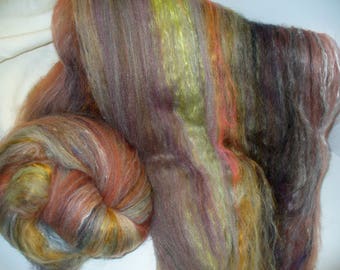 Multi Fibered Batt for Hand Spinning Yarn