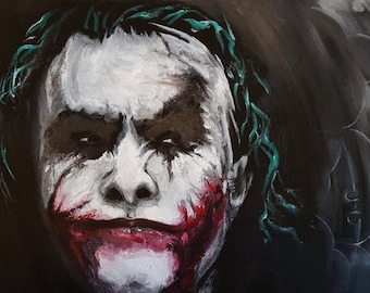 The Joker 16x20 reprint of original oil painting on canvas