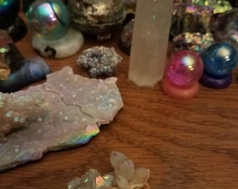 Angel aura spirit quartz cluster