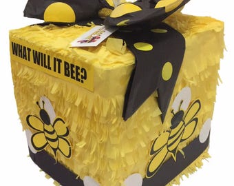 What will it bee? Gender Reveal Block Pinata