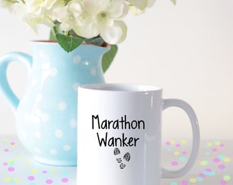 Mug for marathon runners or marathon training