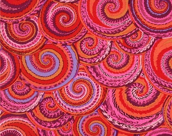 Kaffe Fassett - Curly Baskets Red - 1/2 yard cotton quilt fabric 315