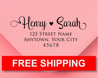 Address stamp self inking - Wedding Gift, Bridal Shower Gift, Realtor Gift, Housewarming Gift, Christmas gift R310N