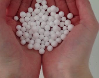 White large foam beads for slime!