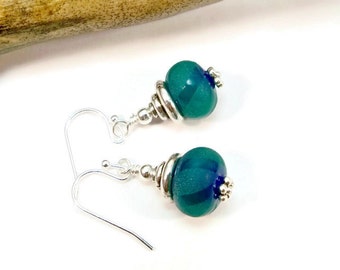 Lampwork Earrings, Glass Bead Earrings, Glass Art Earrings, Unique Earrings, Drop Earrings