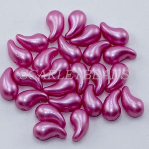 50 pcs Czech Pressed Glass Beads ZoliDuo® 5x8 mm, color 02010_25008-32Right