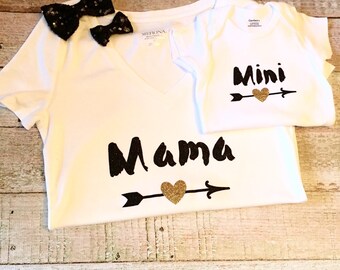 Mommy and Me Shirts - Mom and Daughter Shirts, Matching Mom Baby Shirts, Mom and Me Shirts, New Mom Shirt, Baby Shower Gift, Mom Gift, Mom