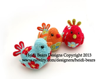 The Bluebird of Happiness African Flower Crochet Pattern