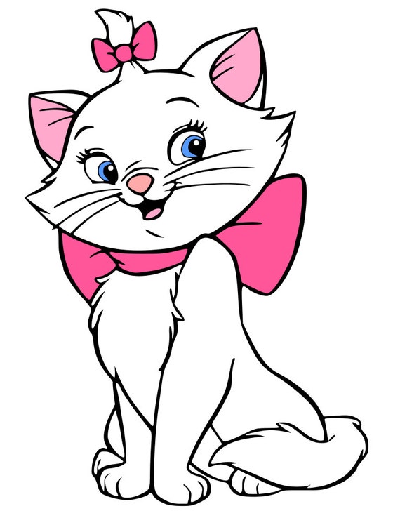 Marie Berlioz and Toulouse Kittens Aristocats svg file