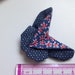 Butterfly origami liberty and geometry blue, white and Red tip