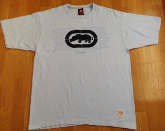 ECKO UNLTD jersey, vintage cotton t-shirt, 90s hip hop clothing, 1990s hip-hop, OG, gangsta rap, size L Large
