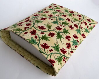 Book Sleeve, Book Cover, Book Sac, Floral Book Gifts, Book Lover, Floral Book Bag, Bookworm Gifts, Book Sleeve Covers, Bookworm Birthday