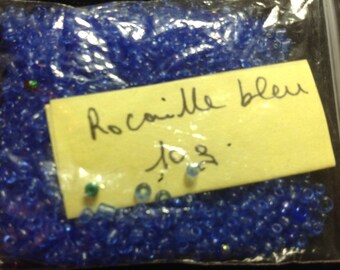 10G blue seed beads