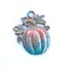 Turquoise Pumpkin Pendant, Vintage Pumpkin Pendant, Copper Pumpkin Pendant, Teal Pumpkin, Painted Pumpkin, Dry Gulch, Queensland Blue #2195