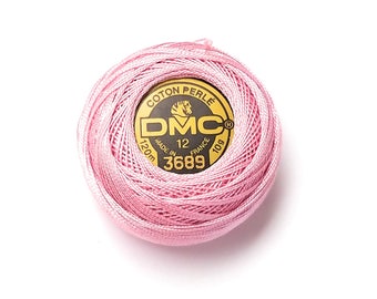 DMC 3689 - LT Muave - Perle Cotton Thread Size 12